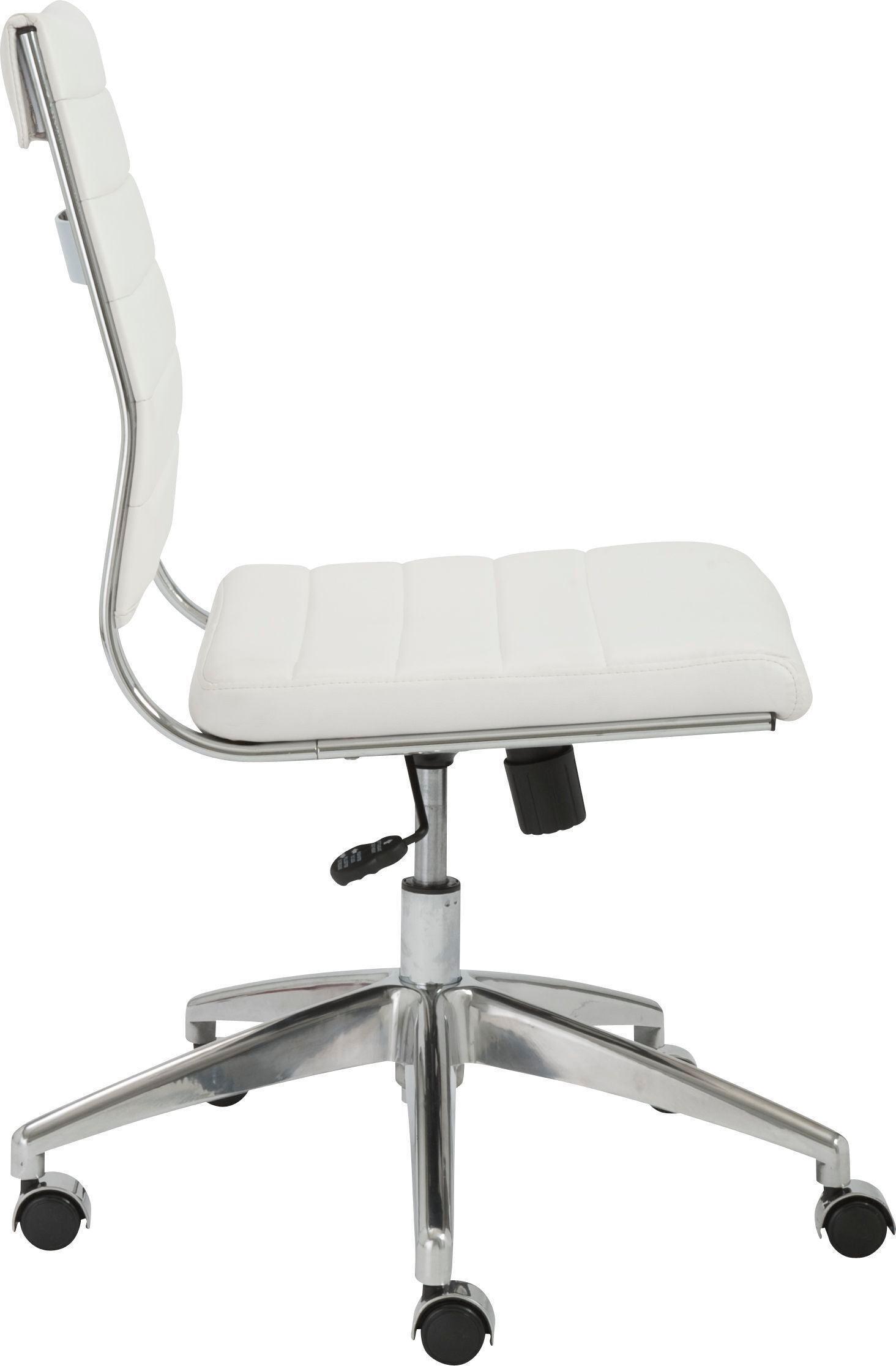 Euro Style Task Chairs - Axel Armless Office Chair White