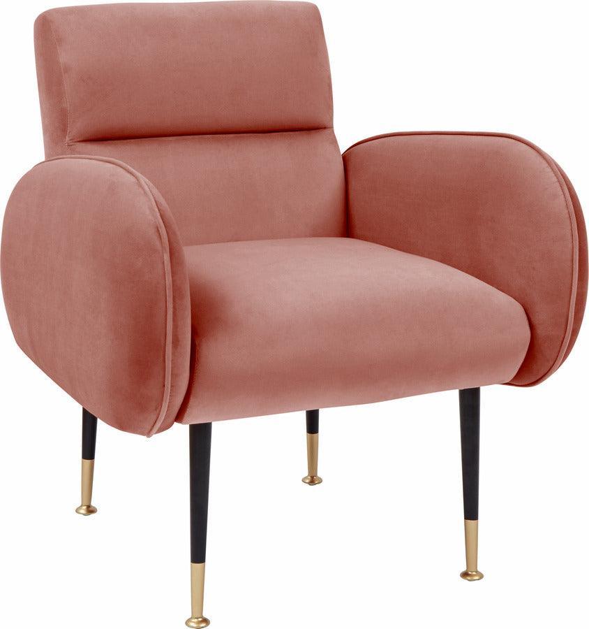 Tov Furniture Accent Chairs - Babe Salmon Velvet Chair
