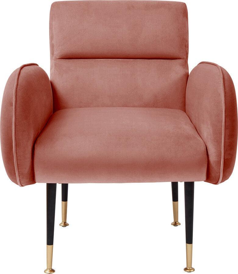 Tov Furniture Accent Chairs - Babe Salmon Velvet Chair