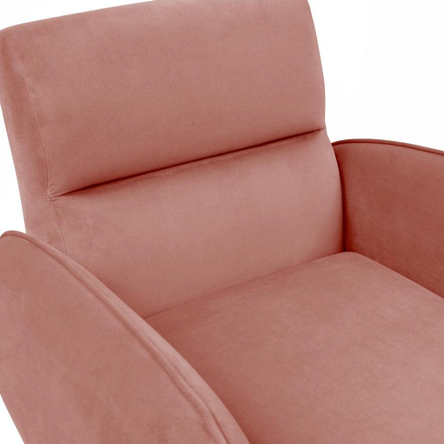 Tov Furniture Accent Chairs - Babe Salmon Velvet Chair