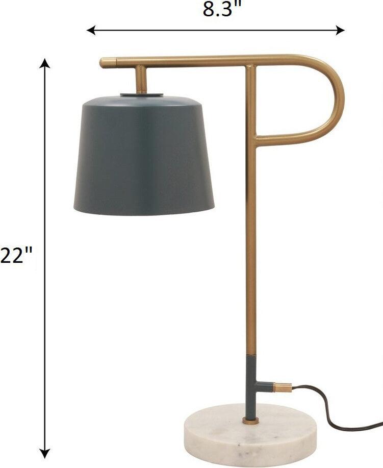 Tov Furniture Table Lamps - Babel Table Lamp Gray & White