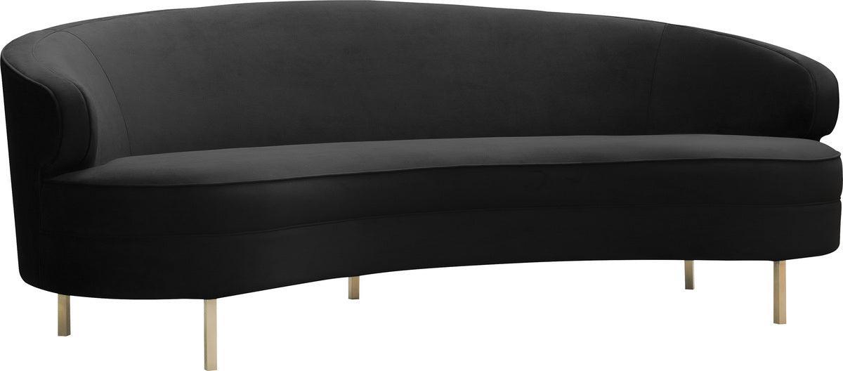 Tov Furniture Sofas & Couches - Baila Black Velvet Sofa Black