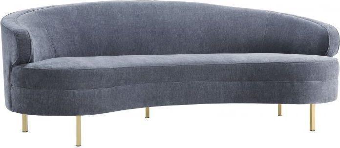 Tov Furniture Sofas & Couches - Baila Grey Velvet Sofa