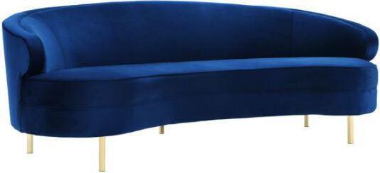 Tov Furniture Sofas & Couches - Baila Velvet Sofa Navy