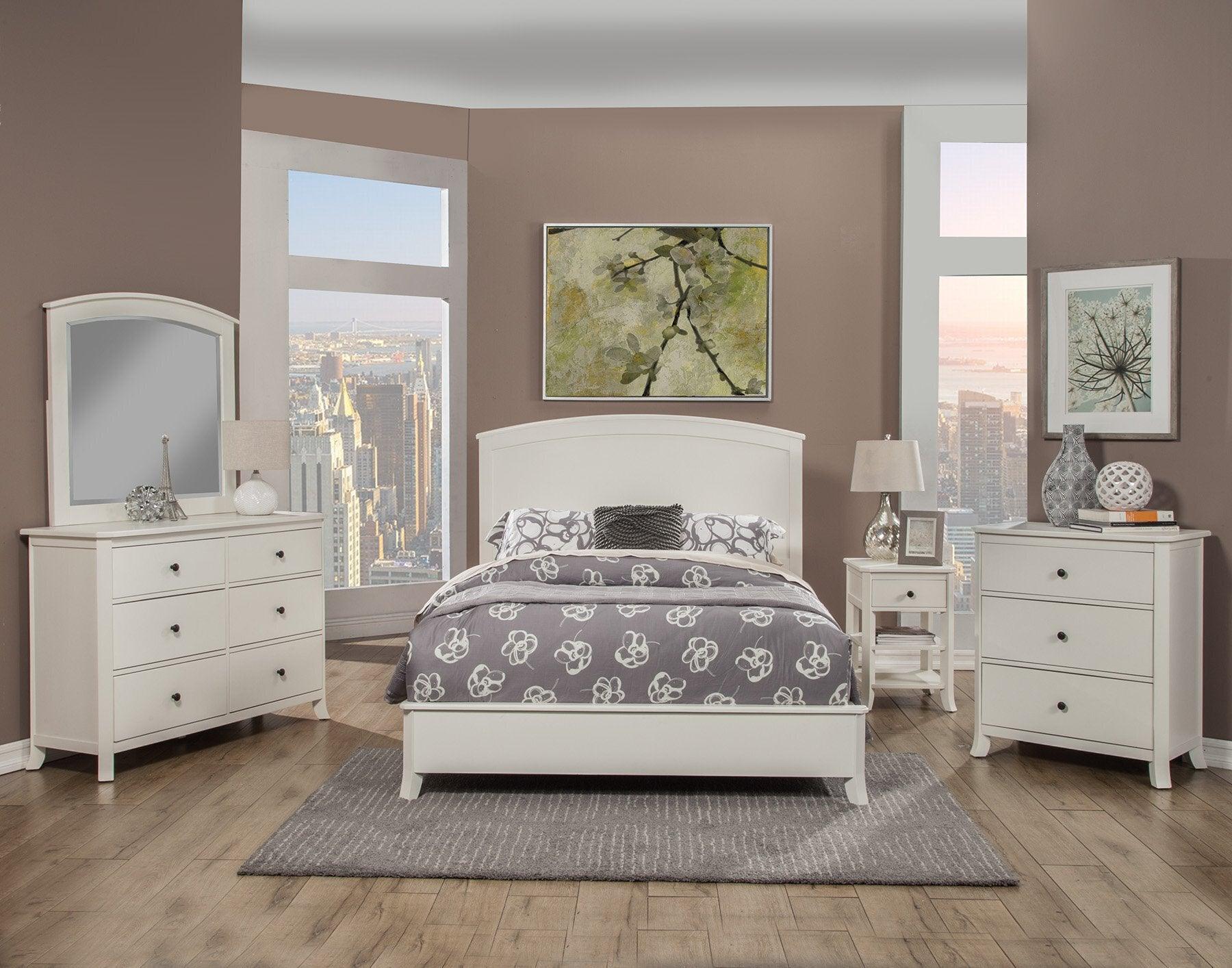Alpine Furniture Beds - Baker California King Panel Bed White