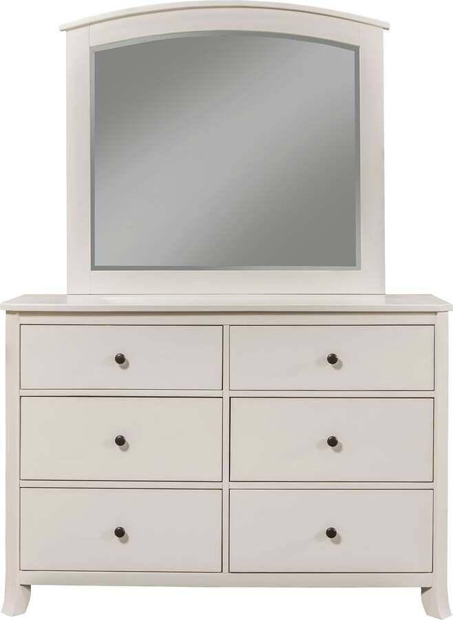 Alpine Furniture Mirrors - Baker Mirror White