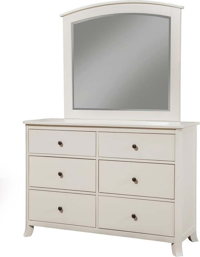 Alpine Furniture Mirrors - Baker Mirror White