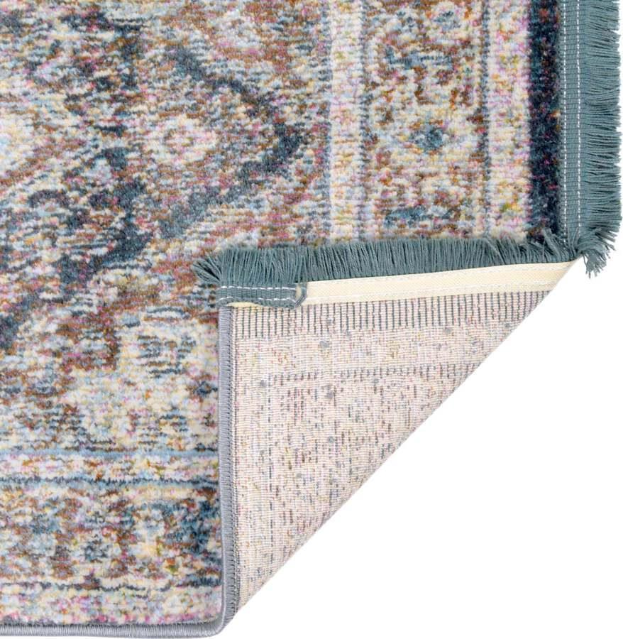 Unique Loom Indoor Rugs - Baracoa Border 10x13 Blue & Ivory