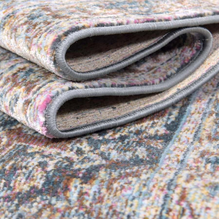 Unique Loom Indoor Rugs - Baracoa Border 10x13 Blue & Ivory