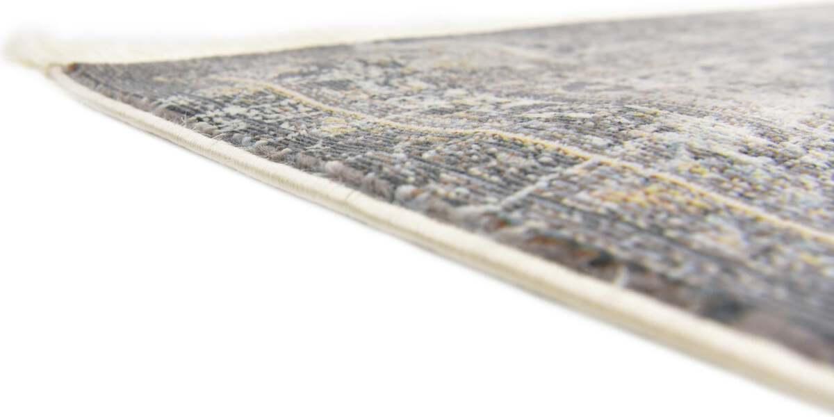 Unique Loom Indoor Rugs - Baracoa Border 10x13 Dark Gray & Ivory