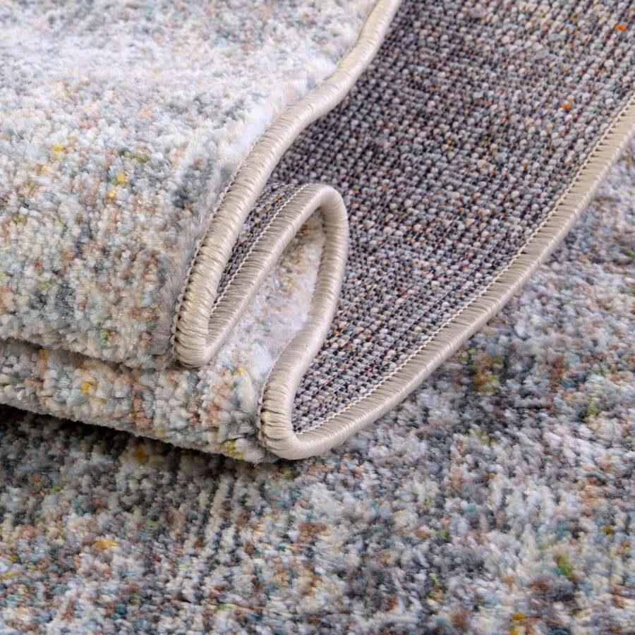 Unique Loom Indoor Rugs - Baracoa Border 10x13 Dark Gray & Ivory