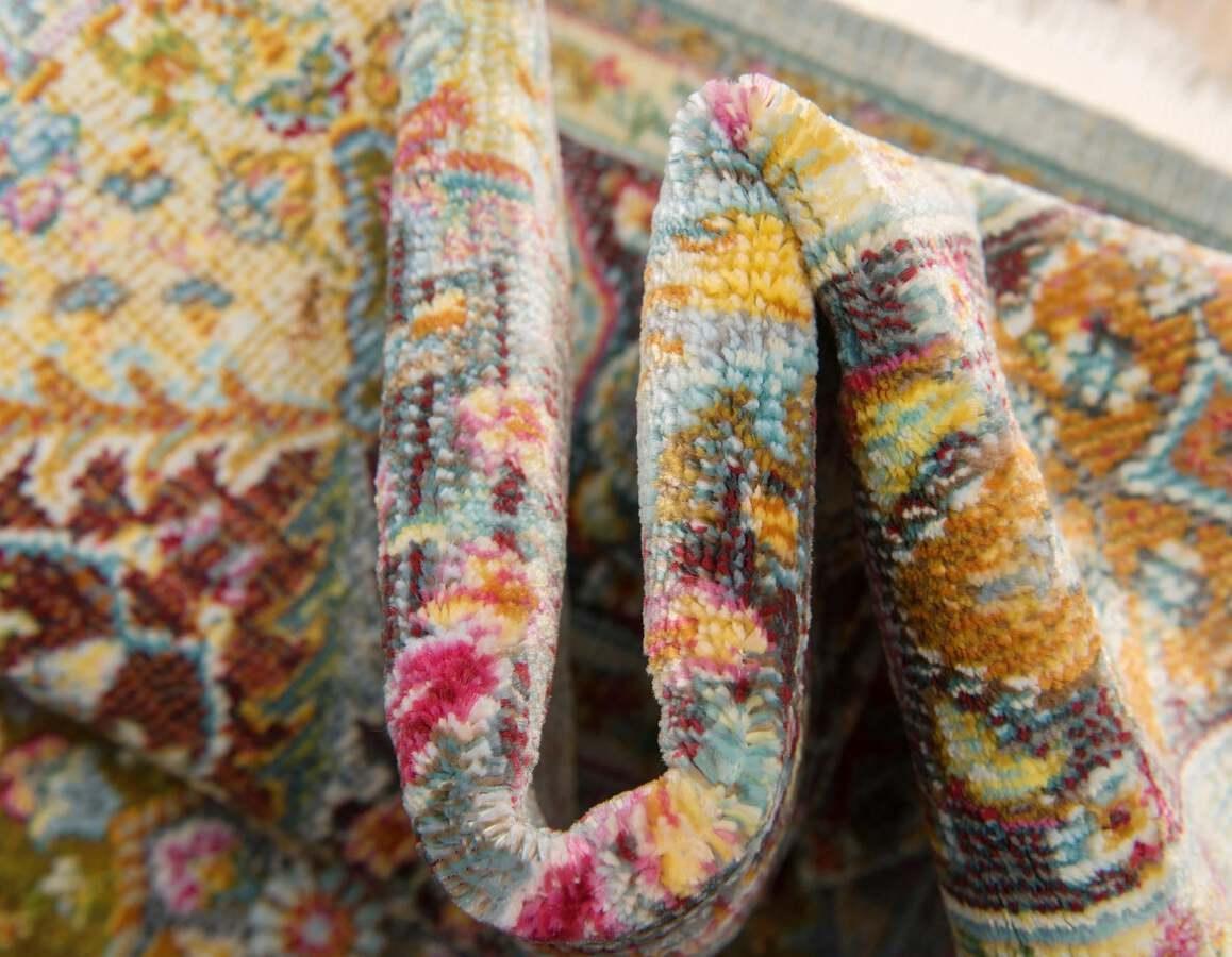 Unique Loom Indoor Rugs - Baracoa Border 10x13 Multi & Beige