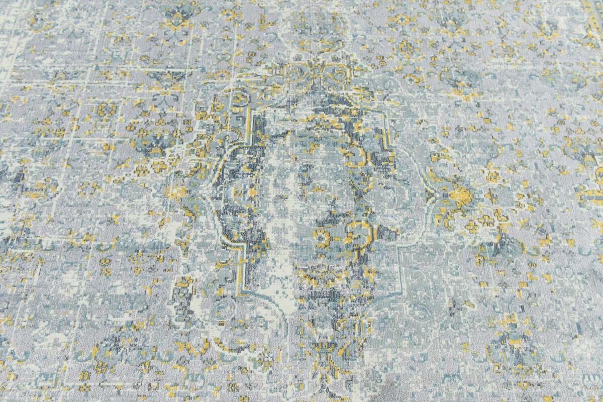 Unique Loom Indoor Rugs - Baracoa Modern 10x13 Rectangular Rug Gray