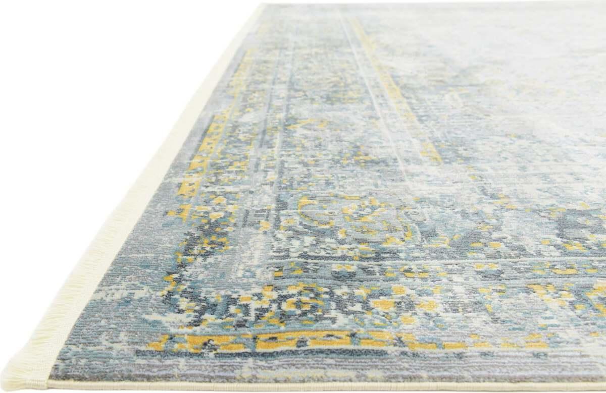 Unique Loom Indoor Rugs - Baracoa Modern 10x13 Rectangular Rug Gray