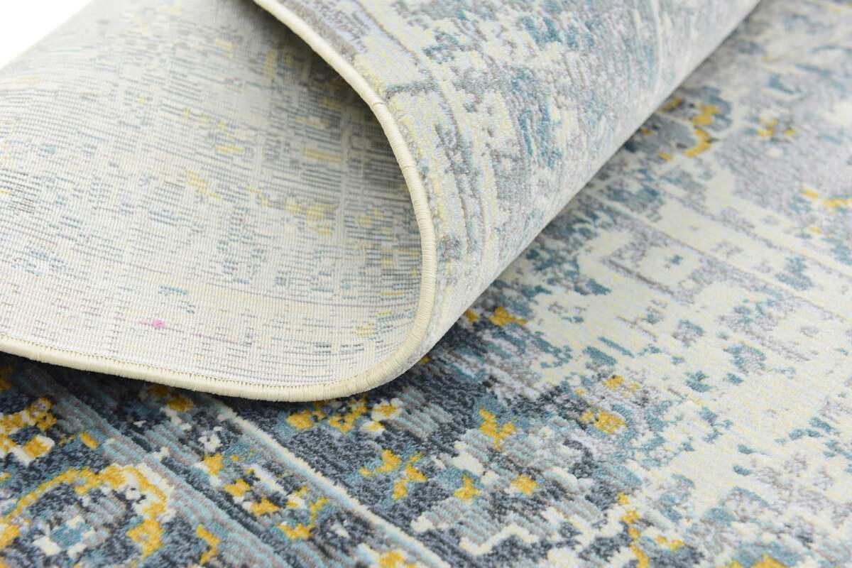 Unique Loom Indoor Rugs - Baracoa Modern 10x13 Rectangular Rug Gray