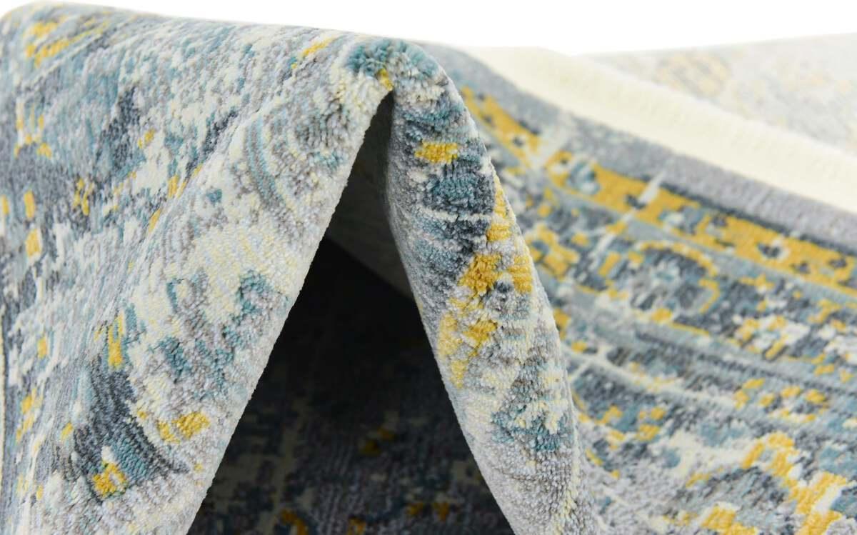 Unique Loom Indoor Rugs - Baracoa Modern 10x13 Rectangular Rug Gray
