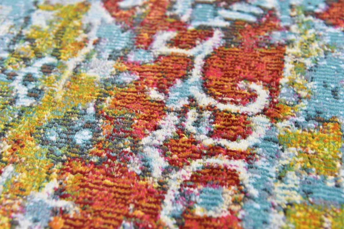 Unique Loom Indoor Rugs - Baracoa Modern 10x13 Rectangular Rug Teal