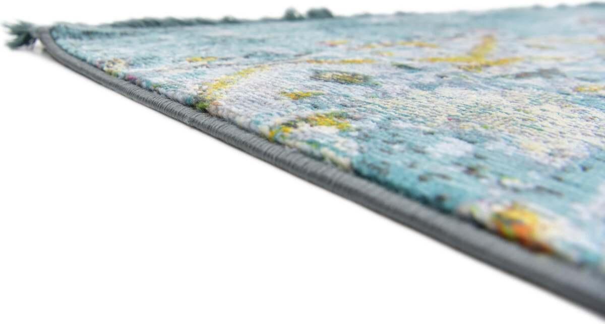 Unique Loom Indoor Rugs - Baracoa Modern 10x13 Rectangular Rug Teal