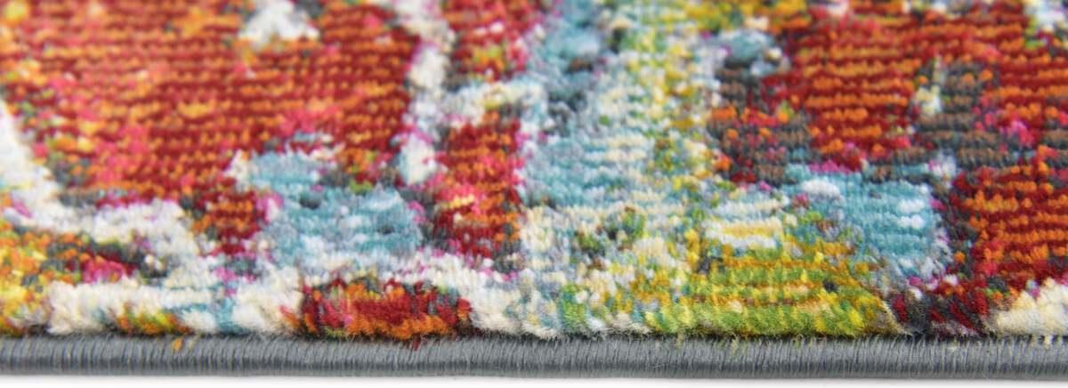 Unique Loom Indoor Rugs - Baracoa Modern 10x13 Rectangular Rug Teal