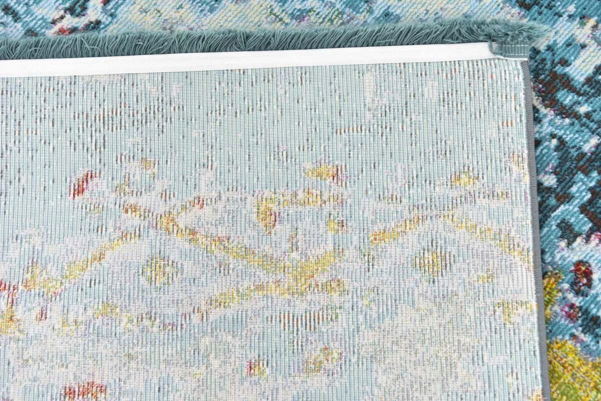 Unique Loom Indoor Rugs - Baracoa Modern 10x13 Rectangular Rug Teal