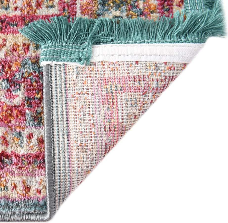Unique Loom Indoor Rugs - Baracoa Modern 10x13 Rectangular Rug Turquoise