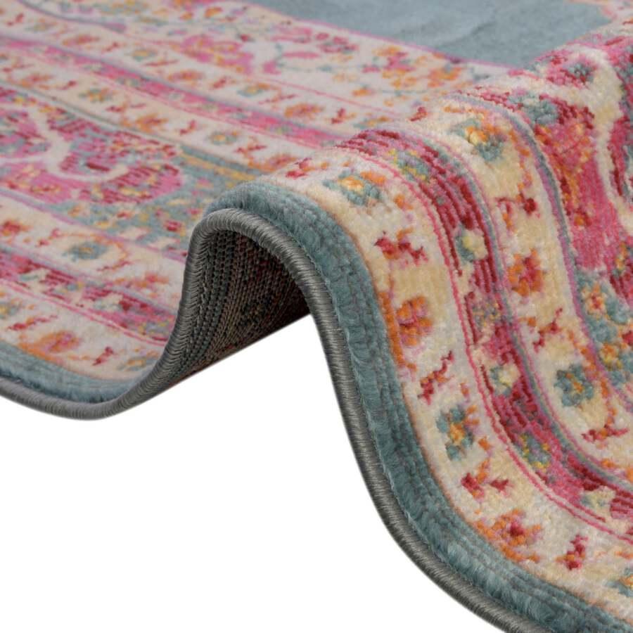 Unique Loom Indoor Rugs - Baracoa Modern 10x13 Rectangular Rug Turquoise