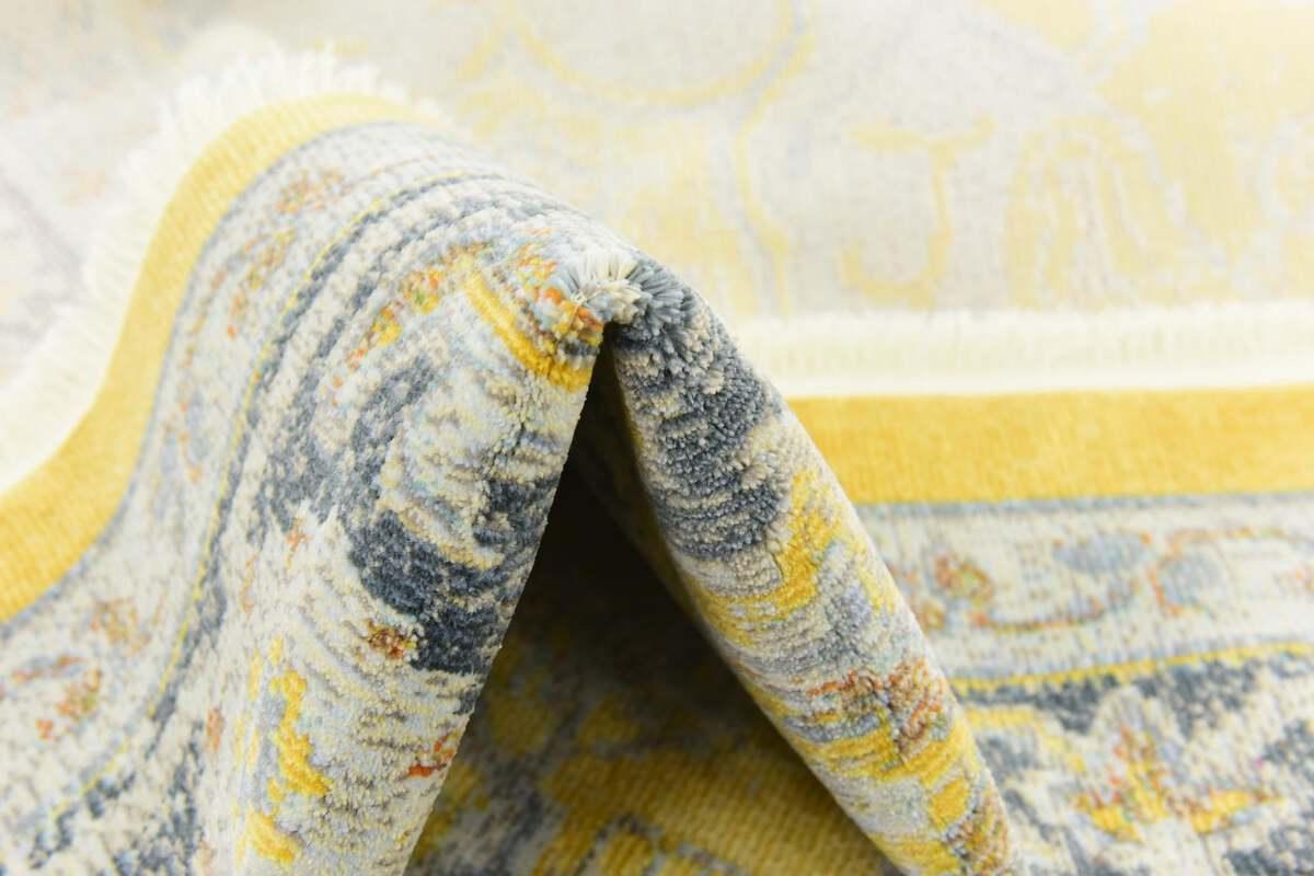 Unique Loom Indoor Rugs - Baracoa Modern 10x13 Rectangular Rug Yellow