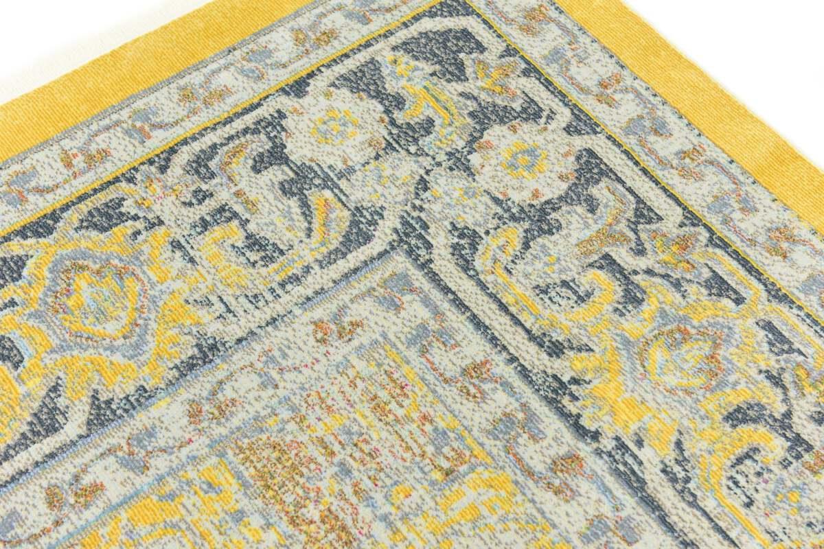 Unique Loom Indoor Rugs - Baracoa Modern 10x13 Rectangular Rug Yellow