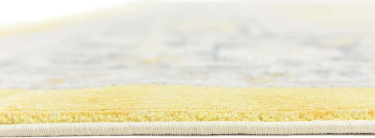 Unique Loom Indoor Rugs - Baracoa Modern 10x13 Rectangular Rug Yellow