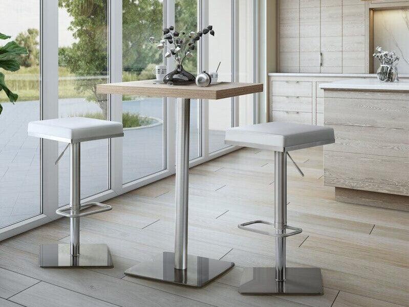 Tov Furniture Barstools - Bari Adjustable Barstool White
