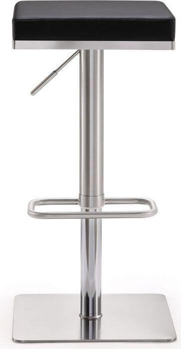Tov Furniture Barstools - Bari Black Stainless Steel Adjustable Barstool