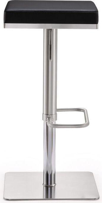 Tov Furniture Barstools - Bari Black Stainless Steel Adjustable Barstool