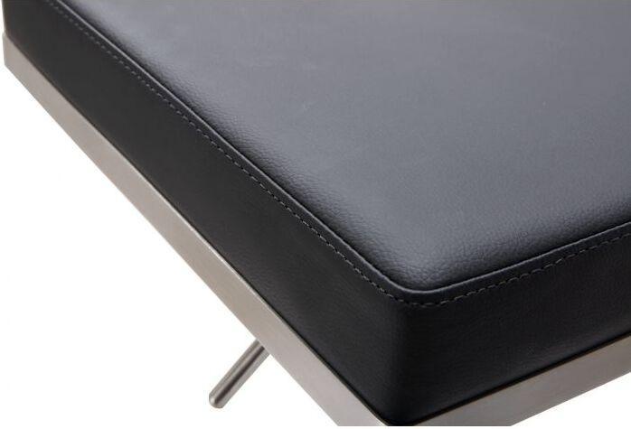 Tov Furniture Barstools - Bari Black Stainless Steel Adjustable Barstool