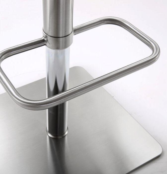 Tov Furniture Barstools - Bari Black Stainless Steel Adjustable Barstool