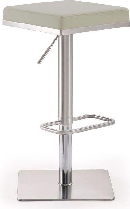 Tov Furniture Barstools - Bari Light Grey Stainless Steel Barstool