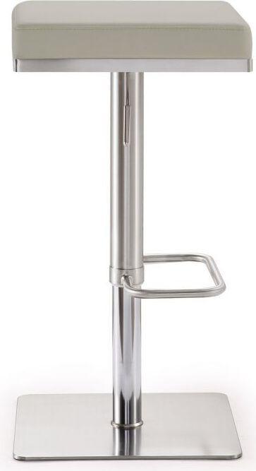 Tov Furniture Barstools - Bari Light Grey Stainless Steel Barstool