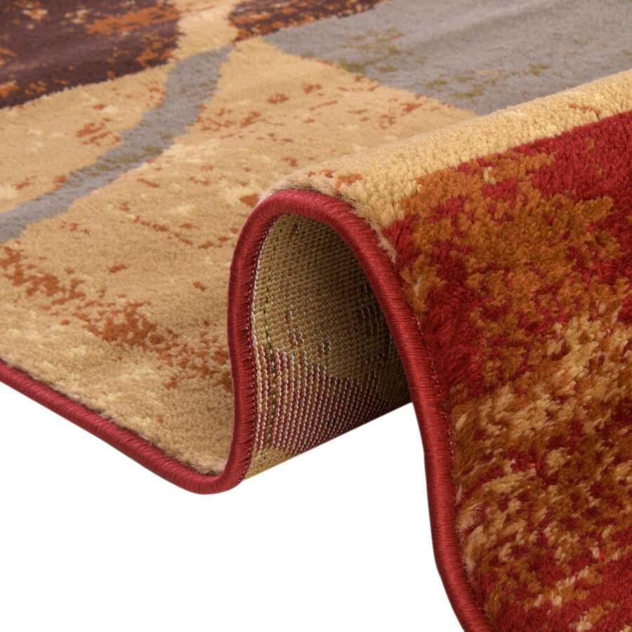 Unique Loom Indoor Rugs - Barista 10x14 Multi & Beige