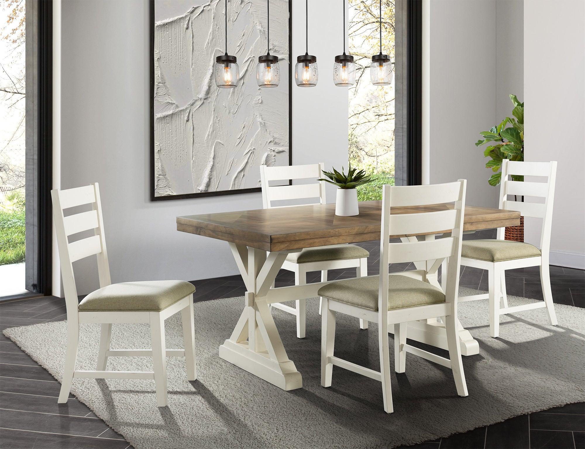 Elements Dining Sets - Barrett Rectangle 5PC Dining Set-Table and Four Chairs