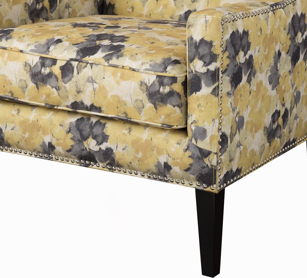 Olliix.com Accent Chairs - Barton Wing Chair Yellow