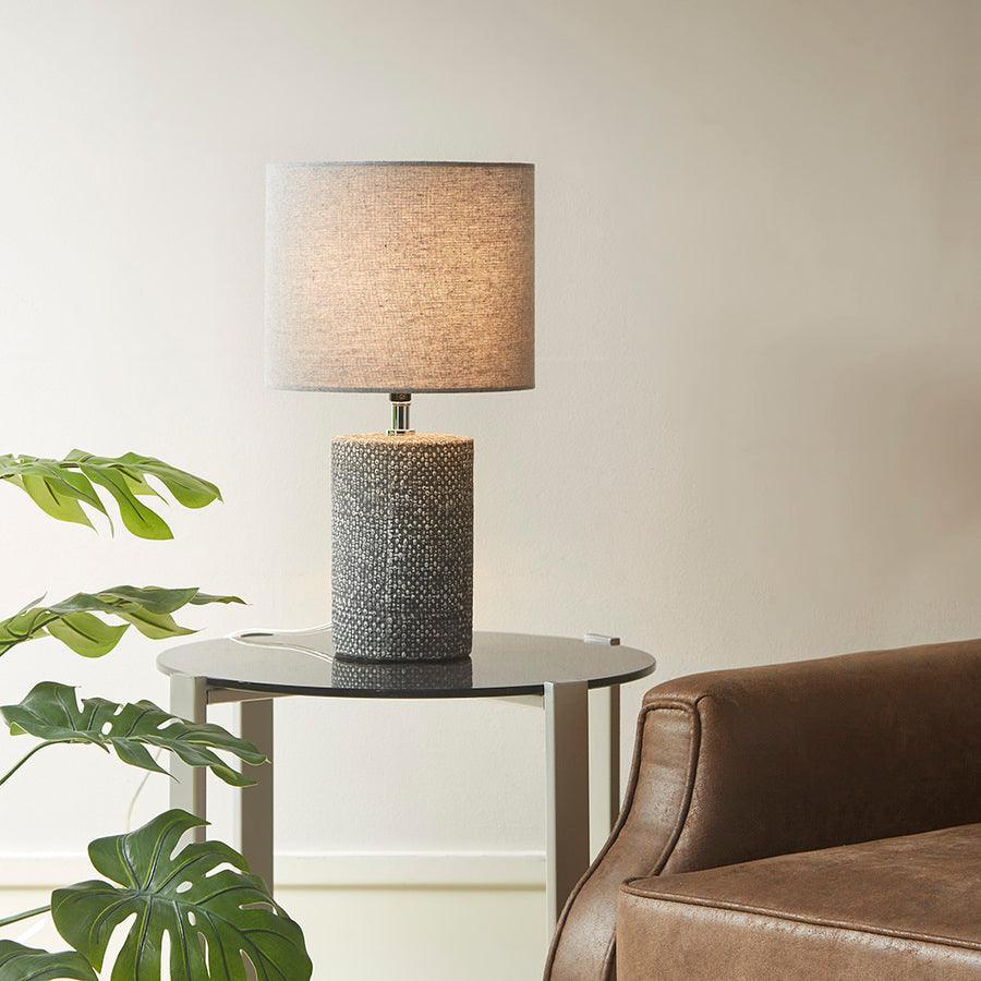 Olliix.com Table Lamps - Bayard Ceramic Table Lamp Gray