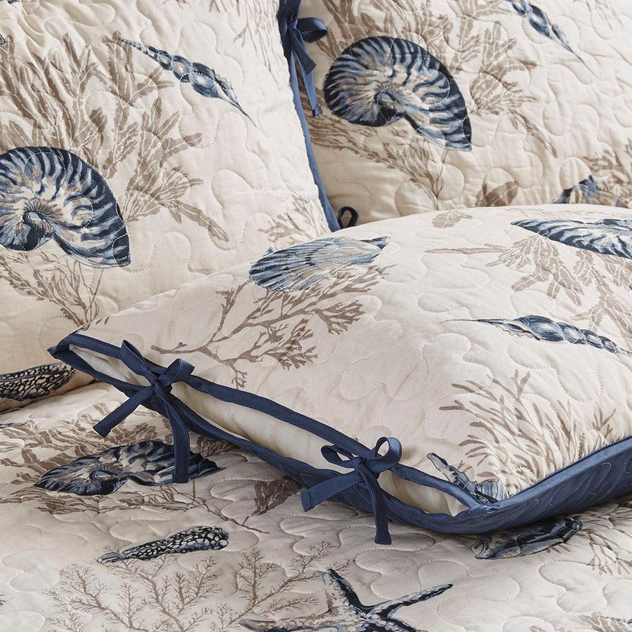 Olliix.com Comforters & Blankets - Bayside Daybed 6 Piece Reversible Daybed Cover Set Blue