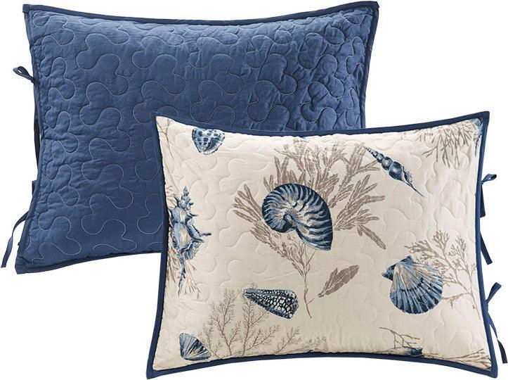 Olliix.com Comforters & Blankets - Bayside Daybed 6 Piece Reversible Daybed Cover Set Blue