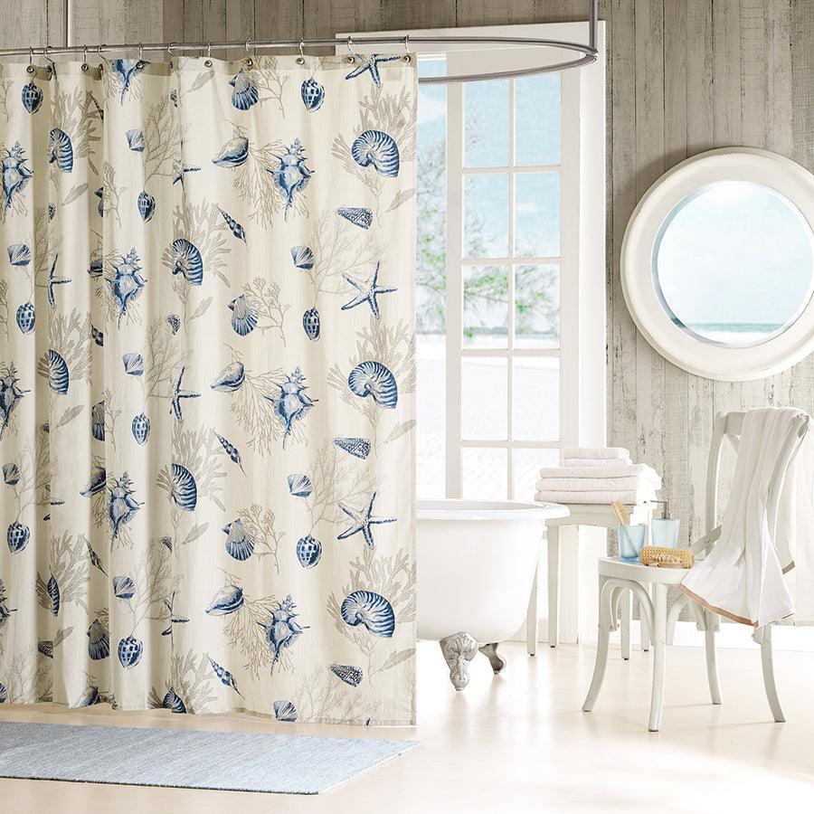 Olliix.com Shower Curtains - Bayside Shower Curtain Blue