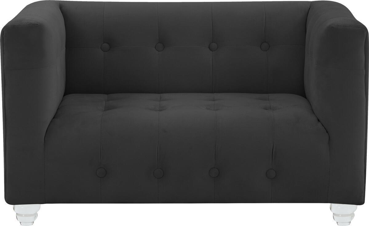 Tov Furniture Dog Beds - Bea Black Velvet Pet Bed