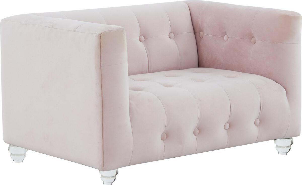 Tov Furniture Dog Beds - Bea Blush Velvet Pet Bed