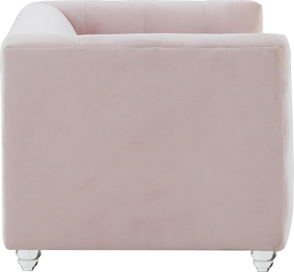 Tov Furniture Dog Beds - Bea Blush Velvet Pet Bed