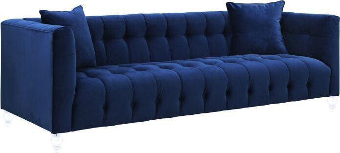 Tov Furniture Sofas & Couches - Bea Navy Velvet Sofa