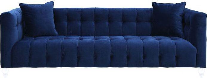 Tov Furniture Sofas & Couches - Bea Navy Velvet Sofa