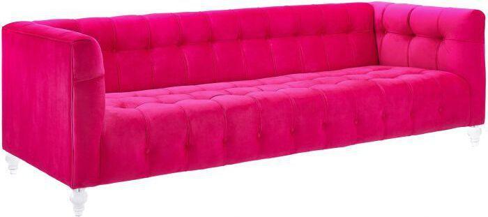 Tov Furniture Sofas & Couches - Bea Pink Velvet Sofa