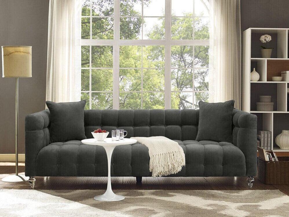 Tov Furniture Sofas & Couches - Bea Velvet Sofa Gray
